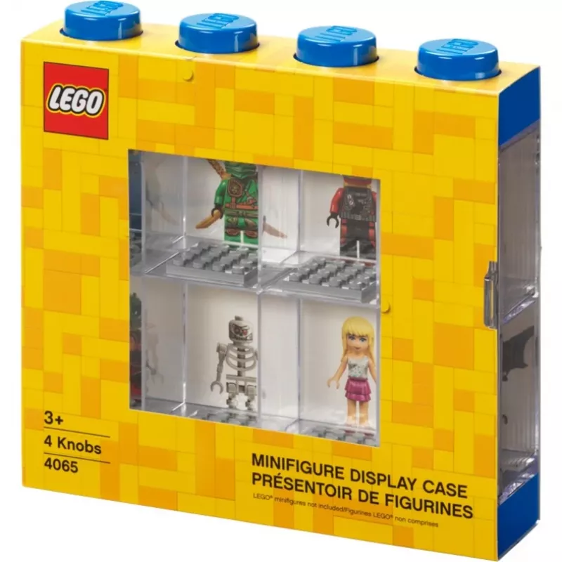 Room Copenhagen LEGO vetrina per minifigure blu (blu/trasparente)