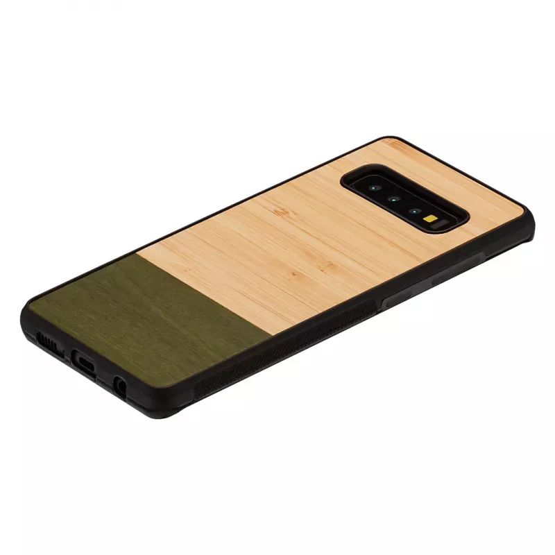 Custodia per smartphone man and wood per Samsung Galaxy S10 Plus — Bambuswald nero