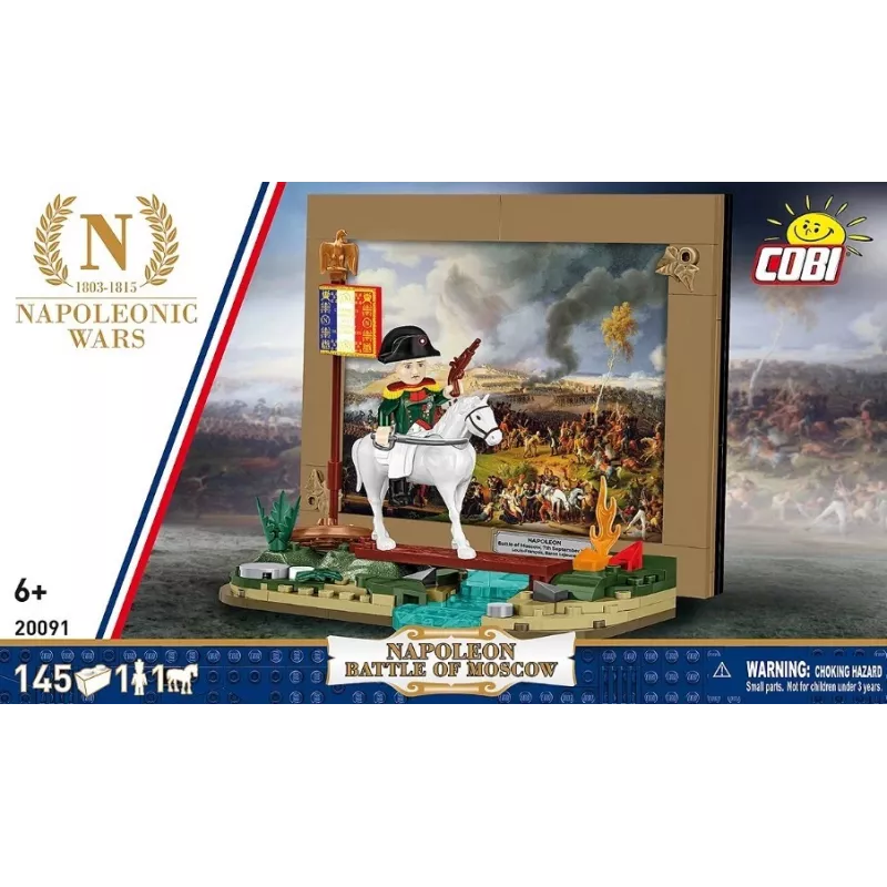 Set da costruzione Cobi Napoleone battaglia di Mosca 145 pezzi kit di montaggio diorama storico