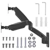 Maclean supporto a parete per due monitor, 17-32'', max 9 kg, molla meccanica, MC-988