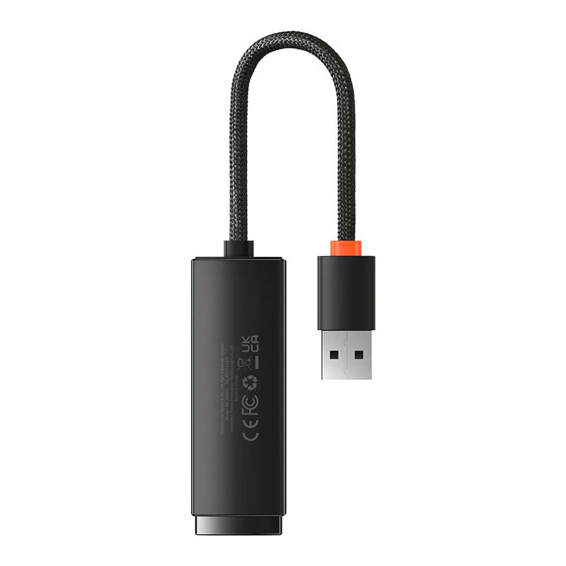 Baseus Lite Series adattatore di rete USB a RJ45, 100Mbit/s (nero)