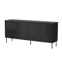 Comò 4D ABI 200x45x88 nero opaco