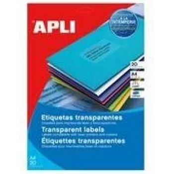 Etichette trasparenti resistenti alle intemperie agipa 119027 63,5 x 38,1 mm (rotolo)