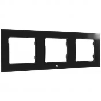 Interruttore a parete Shelly WF3 nero