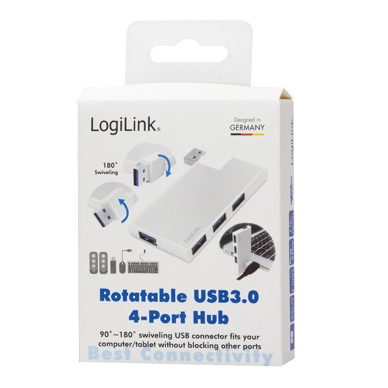 Hub USB 3.0 4 porte, argento
