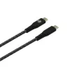 Cavo dati USB Type-C a Type-C Tellur TLL155471, 1 m, 3 A, 60 W PD, treccia in nylon, nero
