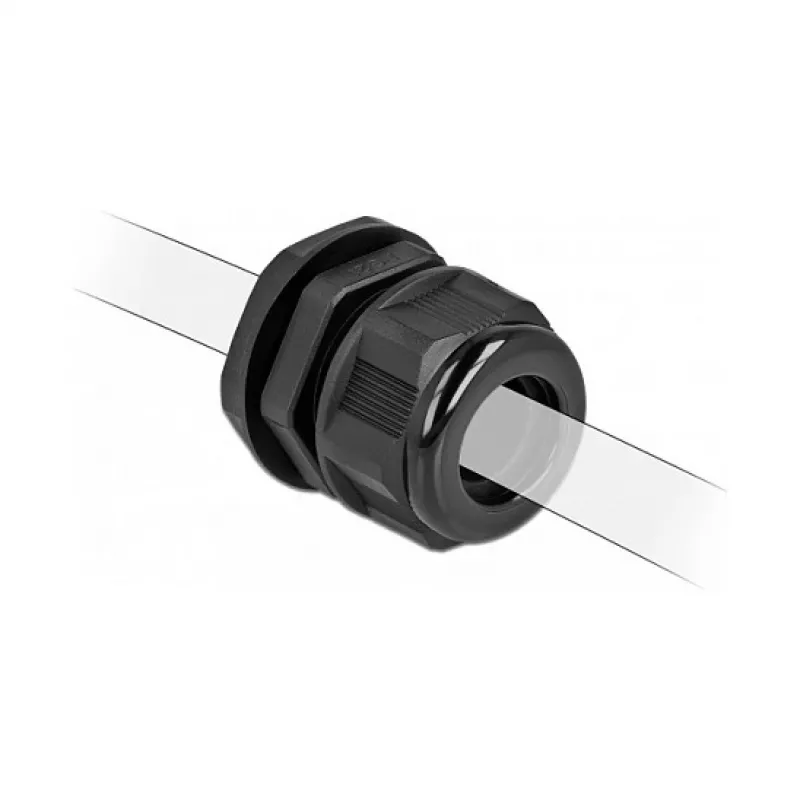 Pressacavo DeLOCK 60363 nero plastica 2 pz.