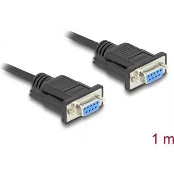 DeLOCK 86823 cavo seriale nero 1 m DB-9