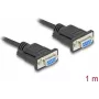DeLOCK 86823 cavo seriale nero 1 m DB-9
