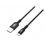 Cavo USB-USB C 2 m silicone nero Quick Charge