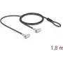 Cavo di sicurezza Navilock 20935 nero argento 1,8 m