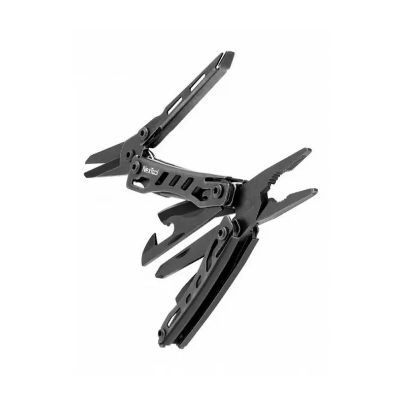 Multitool Nextool Mini FLAGSHIP NE20122 — 10-in-1 compatto in acciaio inox, nero, 67×27×17 mm, 83 g