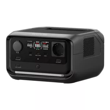 Powerstation portatile EcoFlow River 3 Plus — LiFePO4 286Wh, uscite AC e USB, ricarica solare/accendisigari