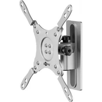 Goobay Supporto da parete per TV Caravan TILT (M), argento (71987)