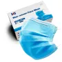 Maschera viso in tessuto non tessuto 50 pezzi Uniroar — mascherine protettive monouso, struttura a 3 strati