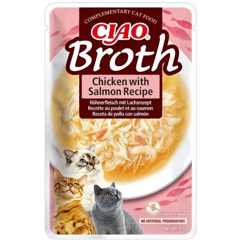 INABA Ciao Broth pollo e salmone - snack per gatti - 40 g