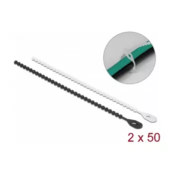 Fascetta fermacavi a perline DeLOCK 19506 L 120 x L 3,6 mm 100 pezzi
