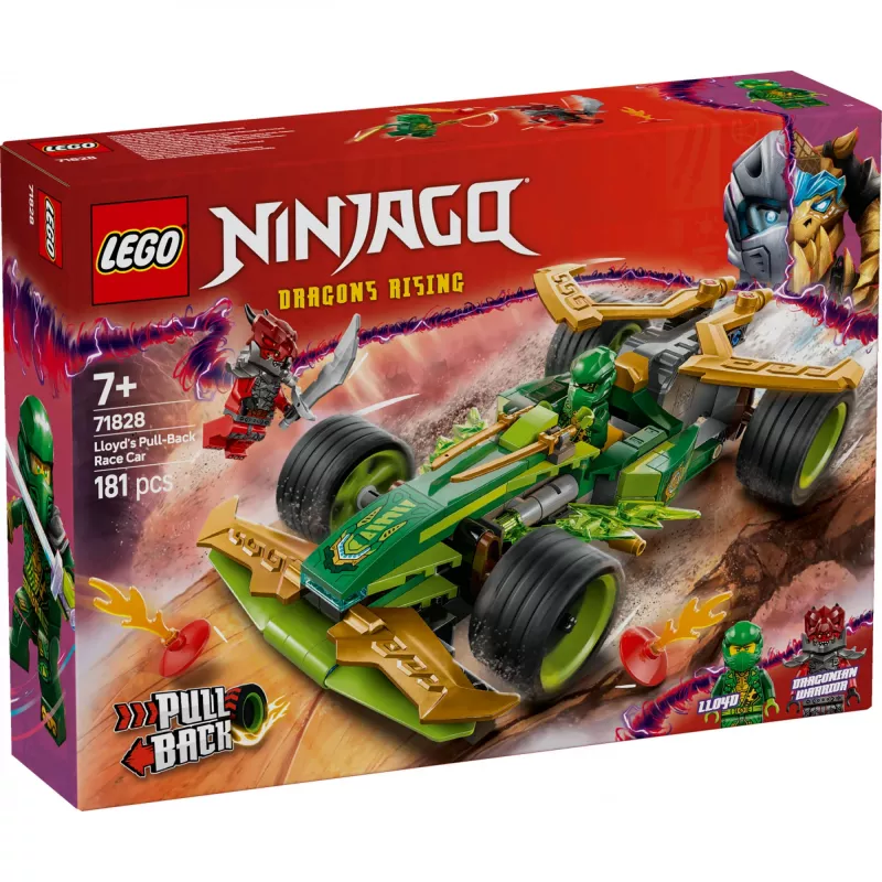 LEGO Set da costruzione NINJAGO Lloyds Action Speedster 71828, 181 pezzi, 2 minifigure, età 7+