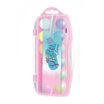 Set acquerello colorino 85443PTR — 12 colori, palette compatta, per scuola e hobby