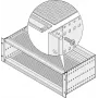 Schroff 24561051 piastra di copertura standard, 84 HP, profondità 160 mm, 2 pz.