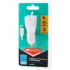 CANYON Caricabatterie auto C-033 2,4A/USB-A con connettore Lightning integrato bianco