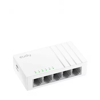 Switch di rete Cudy GS105U – unmanaged 5 porte Gigabit Ethernet (10/100/1000), bianco, 5 V