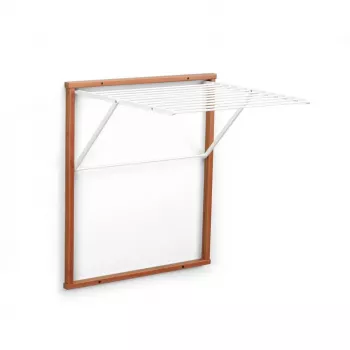 ARREDAMENTI KLEDY Stendibiancheria da parete - 80 x 69 cm, marrone