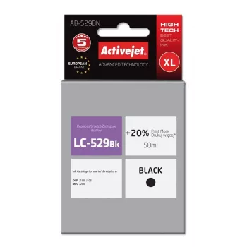 Activejet AB-529BN inchiostro (sostitutivo per Brother LC529BK; Supreme; 58 ml; nero)