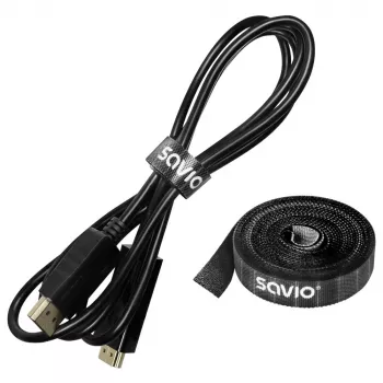 Fermacavi Savio OC-06 universale nero
