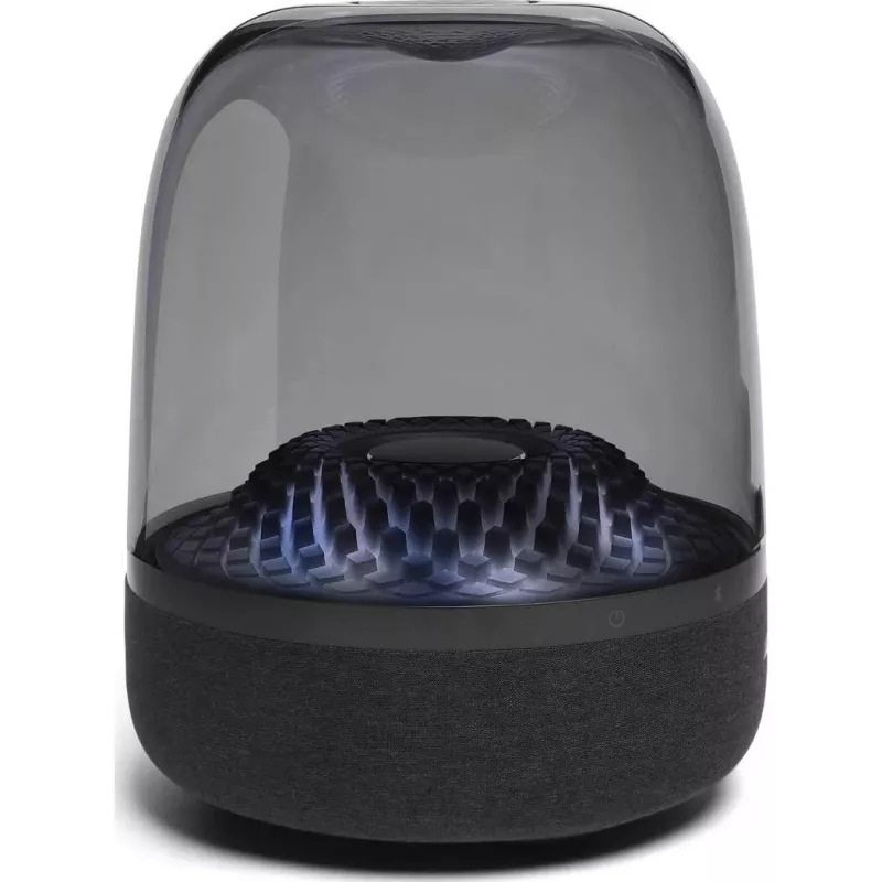 Altoparlante portatile wireless Harman/Kardon Aura Studio 4 — 100 W, 3 driver, 45–20000 Hz, nero/trasparente