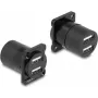Modulo D-Type DeLOCK USB 2.0 Type-A 2 x femmina su 2 x femmina
