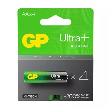 Batterie alcaline LR6/AA GP ULTRA+ confezione da 4