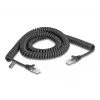 Cavo a spirale DeLOCK RJ45 connettore maschio a connettore maschio Cat.5e 3 m nero