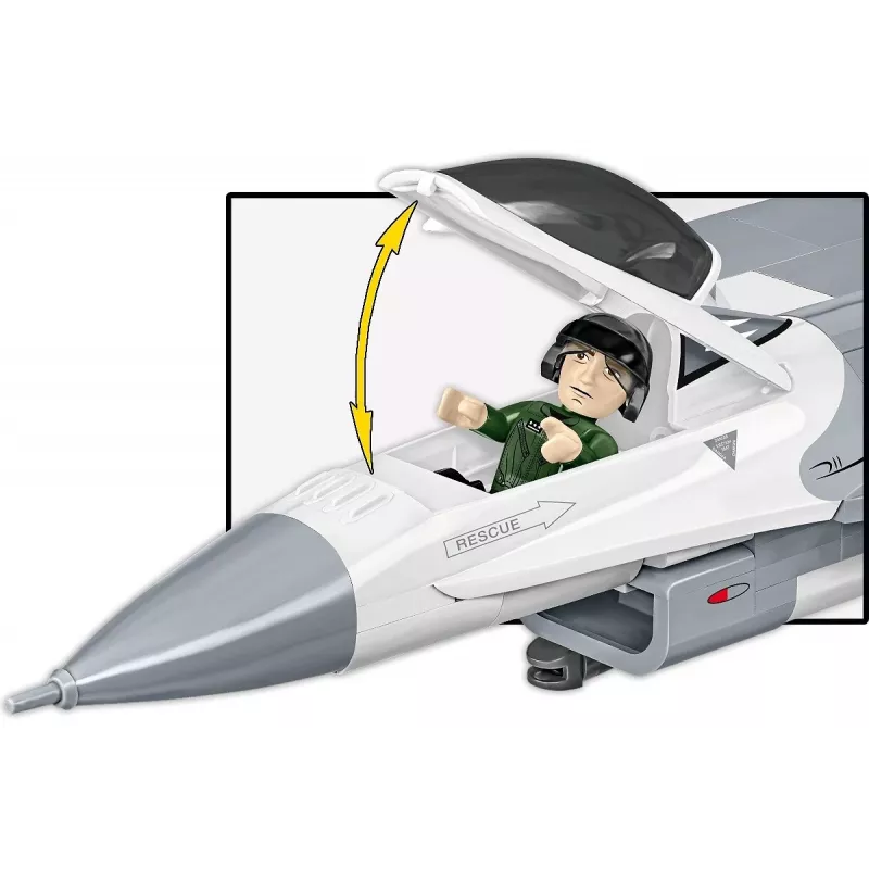 Set da costruzione Cobi F-16C Fighting Falcon – 463 pezzi, kit modello in scala
