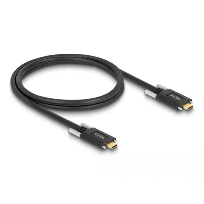 Cavo USB DeLOCK 83720 USB 3.2 Gen 2 1 m USB-C nero