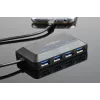 Hub USB GEMBIRD ACT-HUB3C-4P — host USB 3.2 Gen 1 Type-A a 4 × USB 3.2 Gen 1 Type-C, 5000 Mbit/s, nero