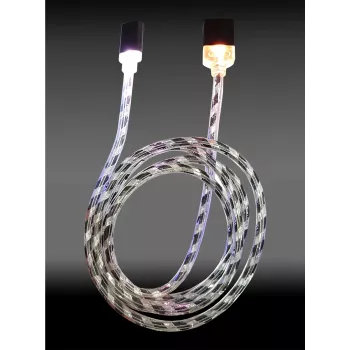 Cavo LC-POWER USB-Micro-1M-8 1 m nero/argento, USB-A a Micro-USB (LC-C-USB-MICRO-1M-8)