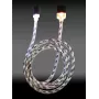 Cavo LC-POWER USB-Micro-1M-8 1 m nero/argento, USB-A a Micro-USB (LC-C-USB-MICRO-1M-8)