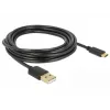 Cavo USB DeLOCK 85209 USB 2.0 3 m USB A USB C nero
