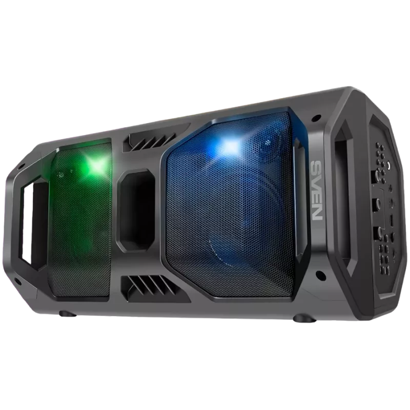 Altoparlante SVEN PS-600, nero (50W, TWS, Bluetooth, FM, USB, microSD, display LED, 4000mAh)