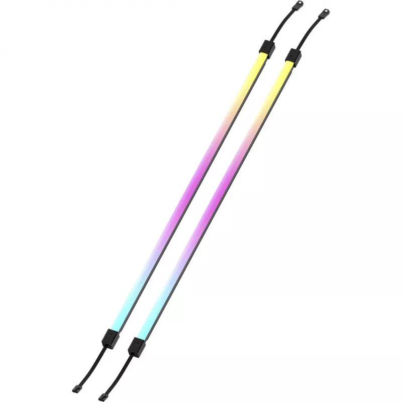 Striscia LED CORSAIR LS350 Aurora, illuminazione multicolore, lunghezza 350 mm, larghezza 10 mm, 2 pezzi