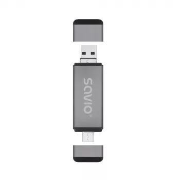 Lettore di schede SD 3 in 1, USB-C + USB-A 2.0 + Micro-USB
