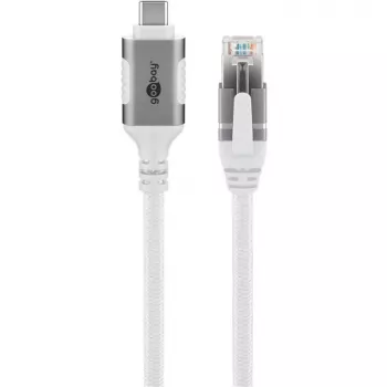 Goobay 74176 – Cavo adattatore di rete USB 3.1 Type-C Gigabit Ethernet 2 m – scheda di rete – 1.000 Mbit/s (74176)