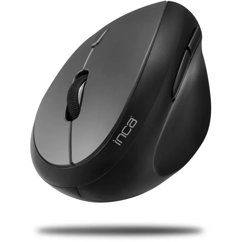 Mouse INCA IWM-279G verticale, wireless, 1600 DPI, grigio retail