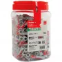 Tassello fischer DUOPOWER 10x50 BigBox grigio chiaro/rosso 210 pezzi richiudibile (570550)