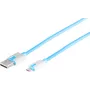 Cavo USB S/CONN 14-50013 USB 2.0 2 m USB A Micro-USB B blu