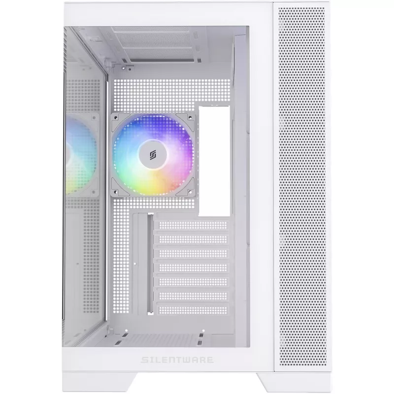 Case PC Silentware View A-RGB White VIEWWHITE — mid-tower con illuminazione A-RGB, versione bianca