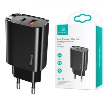 Caricabatterie usams T35 20W PD3 USB-C a USB adattatore a ricarica rapida