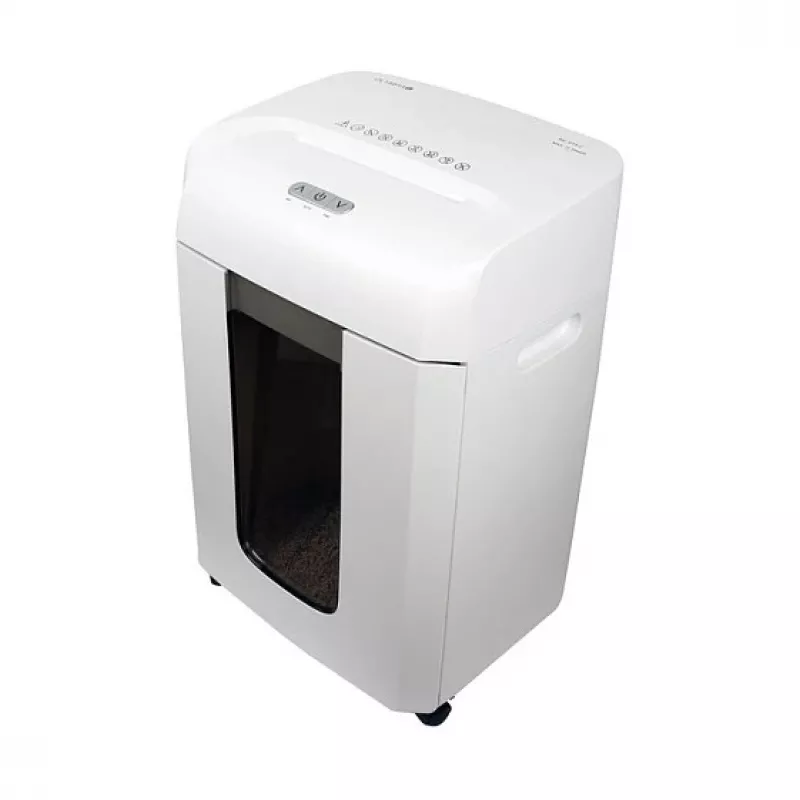 Distruggidocumenti Olympia MC 615.2 – Taglio micro P-5, 22 cm di inserimento, capacità 15 fogli, 65 dB, bianco
