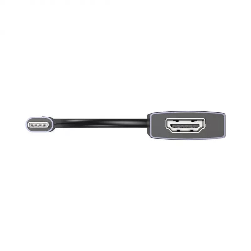 Hub USB-C Unitek H1124AGY01 con 100W PD, HDMI 2.0, 2x USB‑A, 2x USB‑C, lettore schede SD/microSD — alluminio